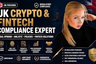 draft UK legal opinion and crypto aml, kyc fintech compliance
