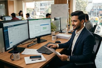 do any type of data entry and ms word and excel work