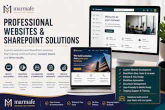build a professional business website or sharepoint site or intranet