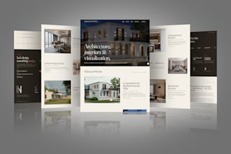 design a modern architecture portfolio website
