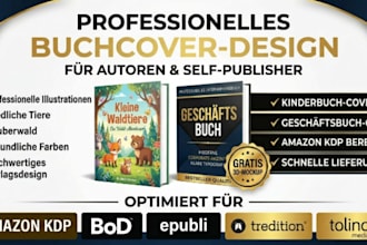 buchcover gestaltung für amazon KDP, bod, epubli, tredition und tolino media