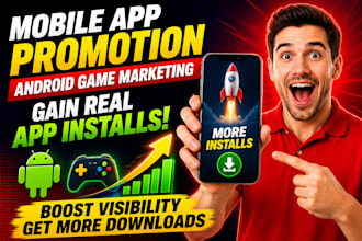 do mobile app promotion, andriod game marketing gain app install, app promotion