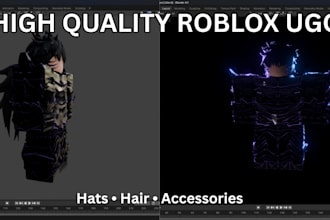 design custom roblox ugc hats, hair, and accessories