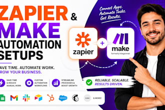 zapier and make automation setups