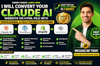 migrate claude code convert claude ai shopify claude website claude html