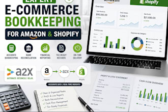 do e commerce accounting  bookkeeping for amazon shopify a2x financial clarity