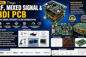 design rf, mixed signal and hdi pcb with signal integrity and emi optimization