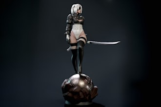 stl designer toys figure,anime game collectible,obj file for 3d print,stl posed