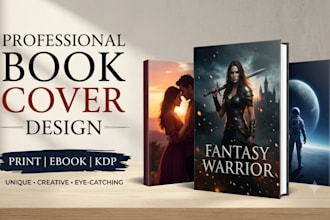 design professional book cover, ebook cover design, amazon KDP and fantasy cover