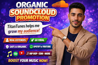 promote your soundcloud music to real and active listeners
