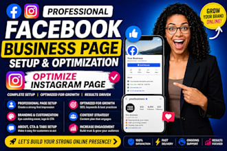 create professional facebook business page setup optimize instagram page fb page