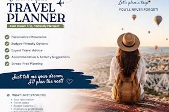 plan your trip with a detailed custom travel itinerary