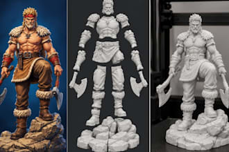 convert 2d sketch to 3d model paint color split stl 3mf printable 3d sculpt