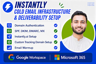 setup instantly ai for cold email outreach, warmup, deliverability
