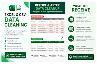 clean and format your excel and csv data