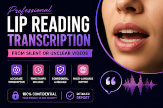 lip read and provide accurate video transcription