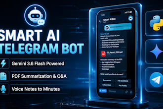 build an ai telegram bot for document and voice analysis