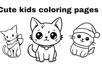 design cute kids coloring pages for printing