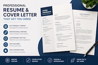 create a professional resume and CV