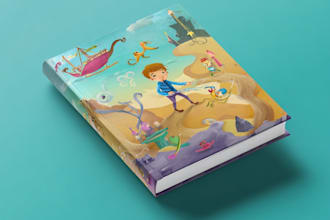 design children story book cover art