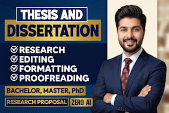 edit and proofread thesis, dissertation, and research proposal
