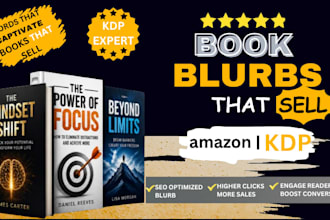 write a bestselling book blurb, amazon book description and back cover copy