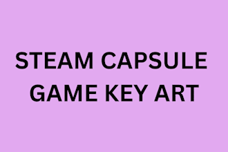 design steam store capsule for your game, promotional key art