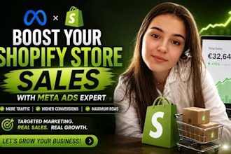 boost shopify store sales, france marketing, manage shopify store setup meta ads