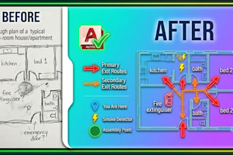 design professional emergency evacuation maps