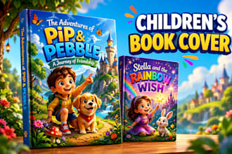 design children book cover, picture book cover and KDP book cover