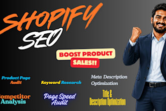 do shopify listing SEO and page speed audit to boost sales
