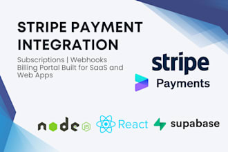 integrate stripe payments and subscriptions into your web app