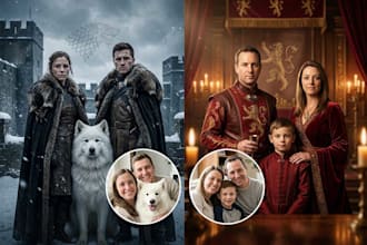 your photo into a game of thrones style poster
