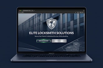 design a professional locksmith website with online booking