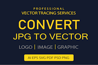 do manual vector tracing, line art, or illustration