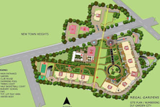 design architectural site plan, master plan, and landscape plan
