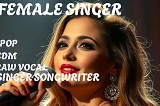 be your female singer songwriter for pop, r and b edm songs and any genre