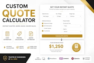 build a custom pricing calculator and quote tool for your website