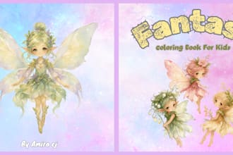 create custom coloring pages for kids and adults on amazon KDP