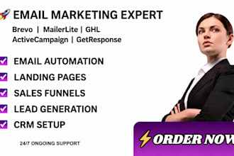 setup brevo sendinblue mailerlite ghl email marketing landing page automation
