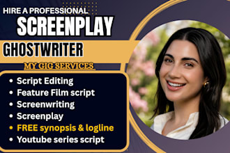professionally edit your screenplay, film TV screenplay, feature script