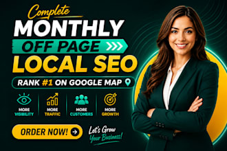 do monthly off page SEO with high authority backlinks