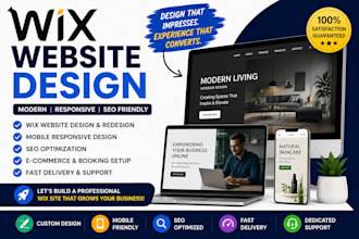develop wix website design wix studio website redesign wix website