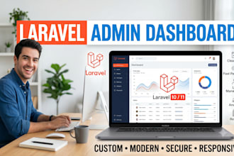 build a custom admin dashboard using laravel