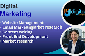 be your digital marketing manager and website developer