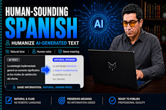 humanize ai generated text in spanish