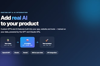build a custom gpt and integrate ai into your app or website