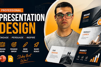 design startup pitch deck investor presentation for funding fundraising deck