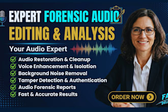 edit cleanup detect background voice enhance forensic audio and noise reduction