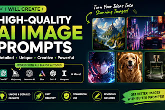 create professional ai image prompts for any ai tool